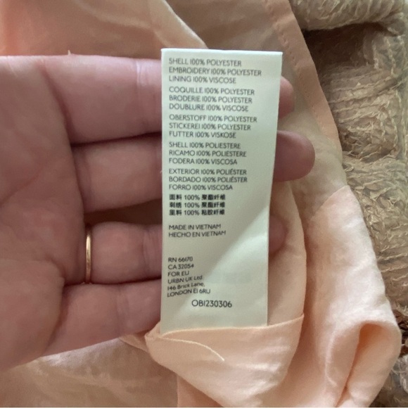 Anthropologie Maeve Rose Gold Sequins Bernadette Tiered Midi Dress Small - Picture 16 of 16